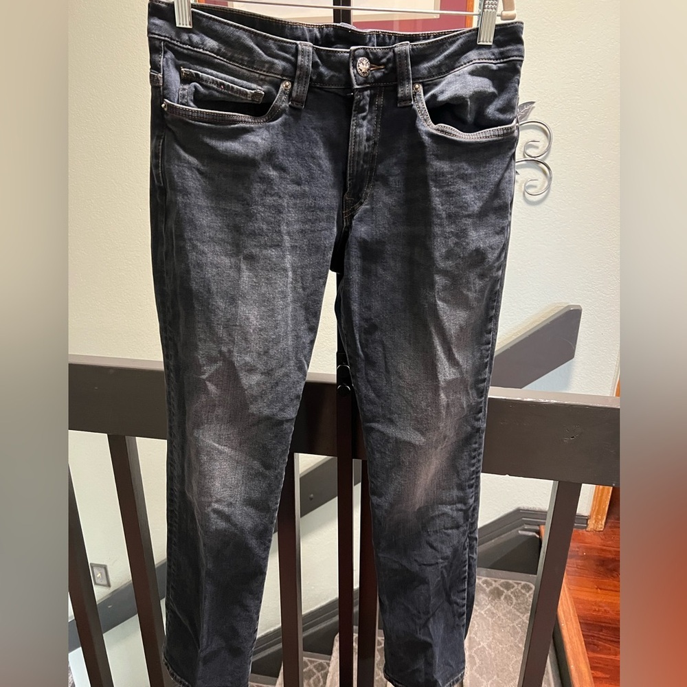 Buffalo David Bitton Men's Washed Black Relaxed Fit Straight Jeans 32 x 32 #JT15